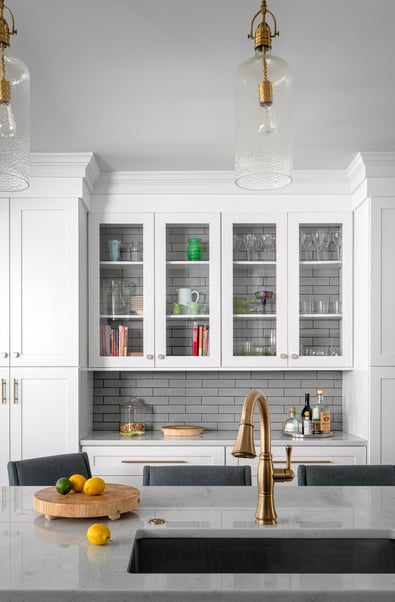 Cabinets in Chic Contemporary Kitchen Renovation in Atlanta GA